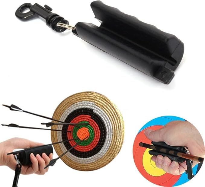 VORCOOL Anti-Rutsch Silikon-Pfeilzieher für Bogenschießen – Einfache Pfeilentfernung für Recurve-, Compound- und traditionelle Bögen (Schwarz)