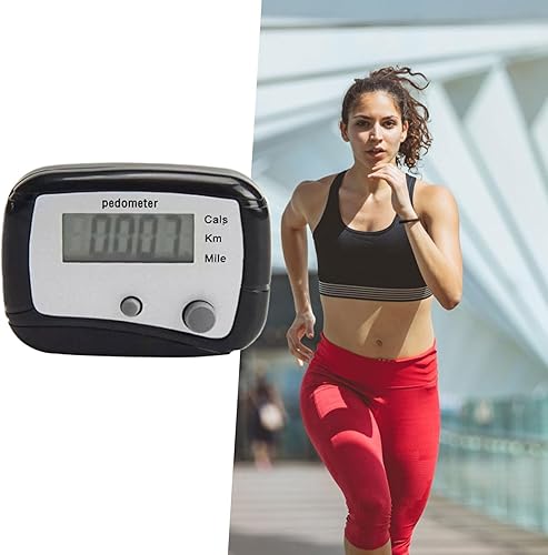 Gehen auf dem Kalorienstufenschalter, digitales LCD-Display, Gehdistanz, leicht, leicht, Clip-On-Schrittbetrieb für Männer, Frauen, Erwachsene für Kinder, PE