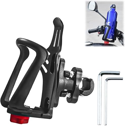 NAROSEBE Fahrrad Flaschenhalter Kunststoff Wasserflaschenhalter 360 Grad Rotation Einstellbare Getränkehalter Fahrrad Trinkflaschenhalter für Fahrrad Mountainbikes Rennrad Kinderwagen