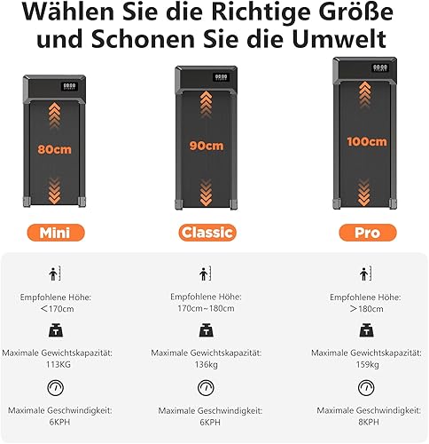 Superun Walking Pad 136KG - Laufband für Zuhause und Büro - Laufband Schreibtisch mit APP, LCD Display und Bluetooth - Mini Laufband Unter dem Schreibtisch