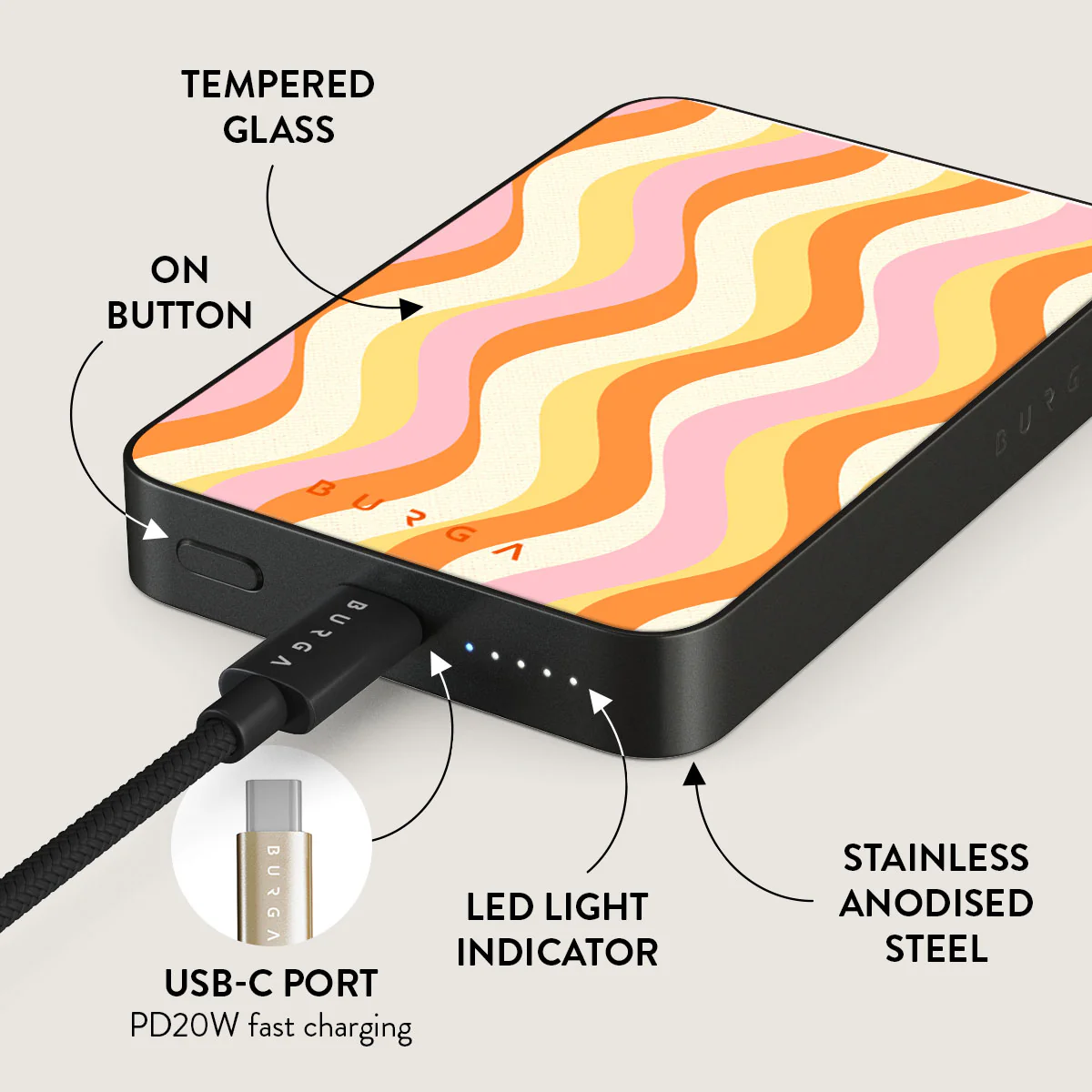 Flower Power - Magnetic Power Bank