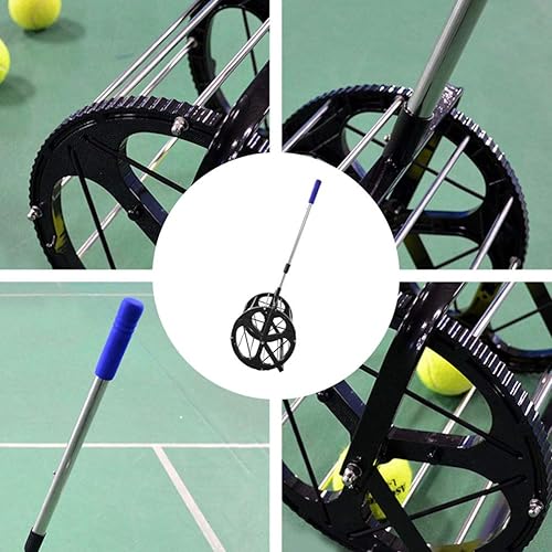 BESPORTBLE Tennisball Pickup Verstellbare Tennisbälle Empfänger Mäher Sammler Trichter mit Griff Halten 55 Tennisbälle für Die Turnschule