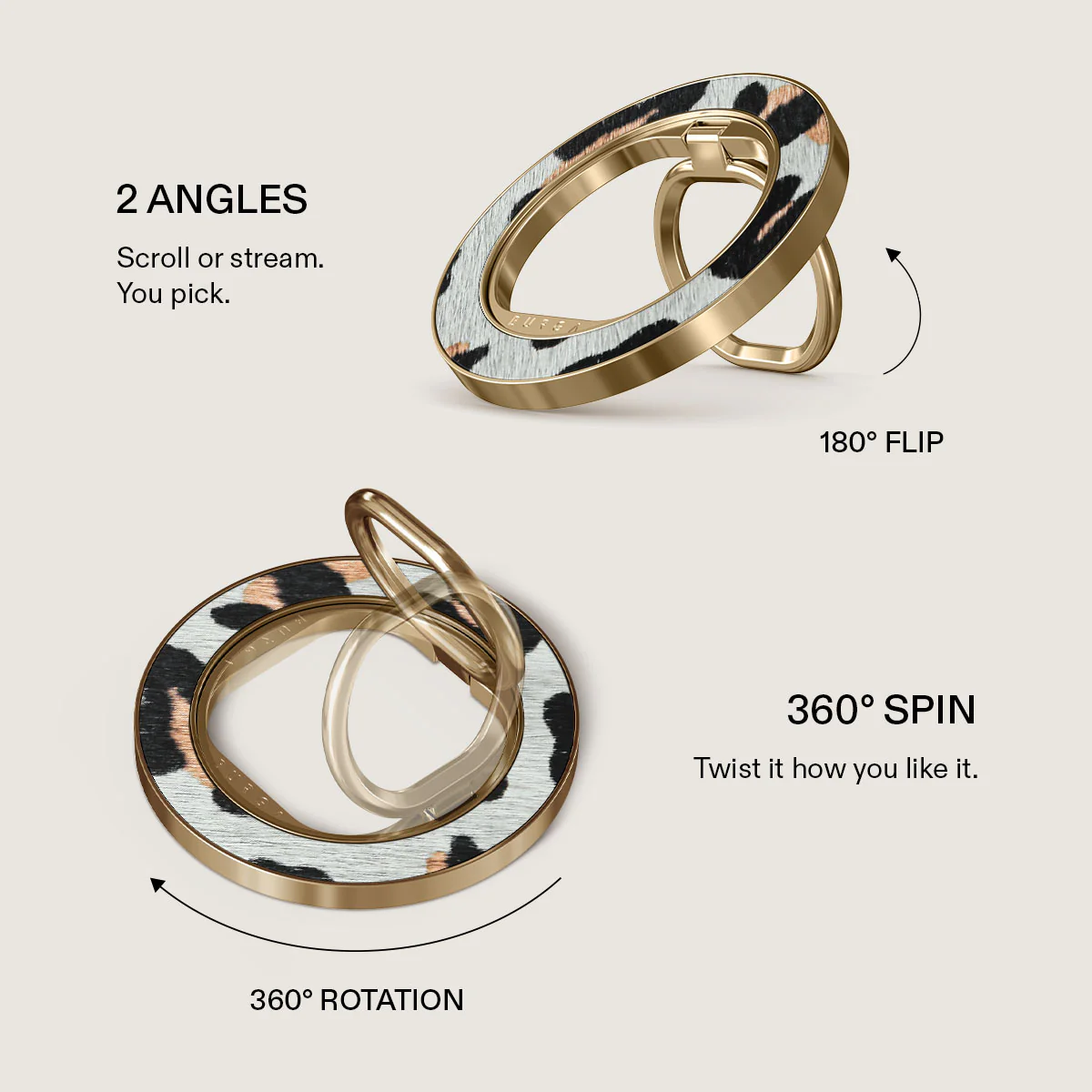 Baby Leo - Leopard Magnetic Ring Holder