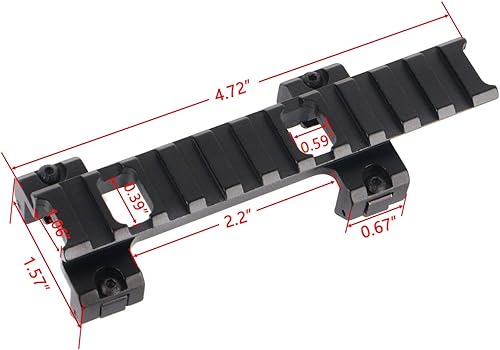 Picatinny Low Profile Schiene Aluminium 20mm Weaver/Picatinny Schienenhalterung für Mp5 G3