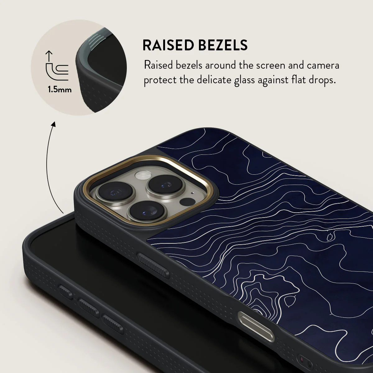 Drifting Shores - Line Art iPhone 16 Pro Max Case