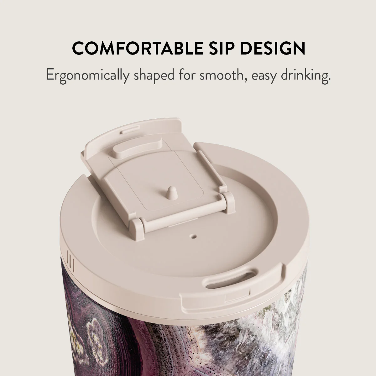 Purple Skies - Marble Travel Mug