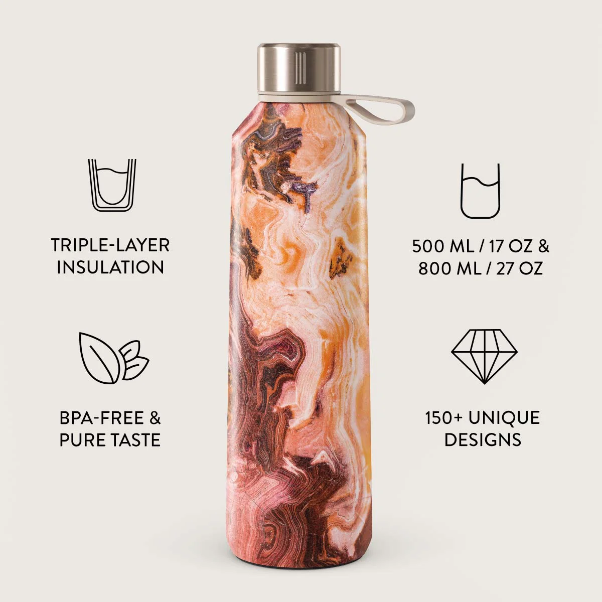 Pumpkin Spice - Orange Water Bottle