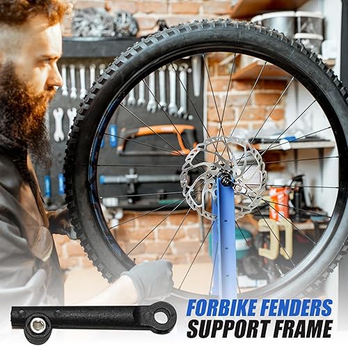 Biniveil 4 Stück Fahrrad-Schutzblech-Halterung | Schutzblech-Stützrahmen | Fahrrad-Schutzblech-Teile | Schutzblech-Stützstange | Vorderradgabelhalterung | Für Modifikationen, Fahrrad-Reparaturteile