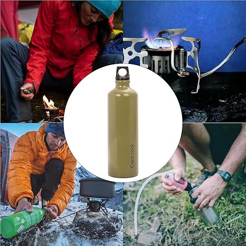 Outdoor-Brennstoffflasche, leere Brennstoffflaschen für Campingkocher | 750 ml Metallbehälter für flüssige Kraftstoffe, Kraftstoffzusatzflasche | Tragbare Benzin-Flüssigöl-Flasche, Öl-Aufbewahrungsdos