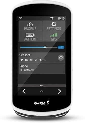 Garmin Edge 1030 Unisex Hand Gps - Erwachsene, Schwarz and Weiß