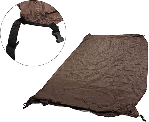 Wasserdicht Im Freien Tischtennisabdeckung, 280x153x73cm Faltbare Leichte -Pong -Schutzabdeckung, Tränenfeste, mit Haltbaren Schlössern, Leicht zu Reinigen, für Tische auf (Kaffee)