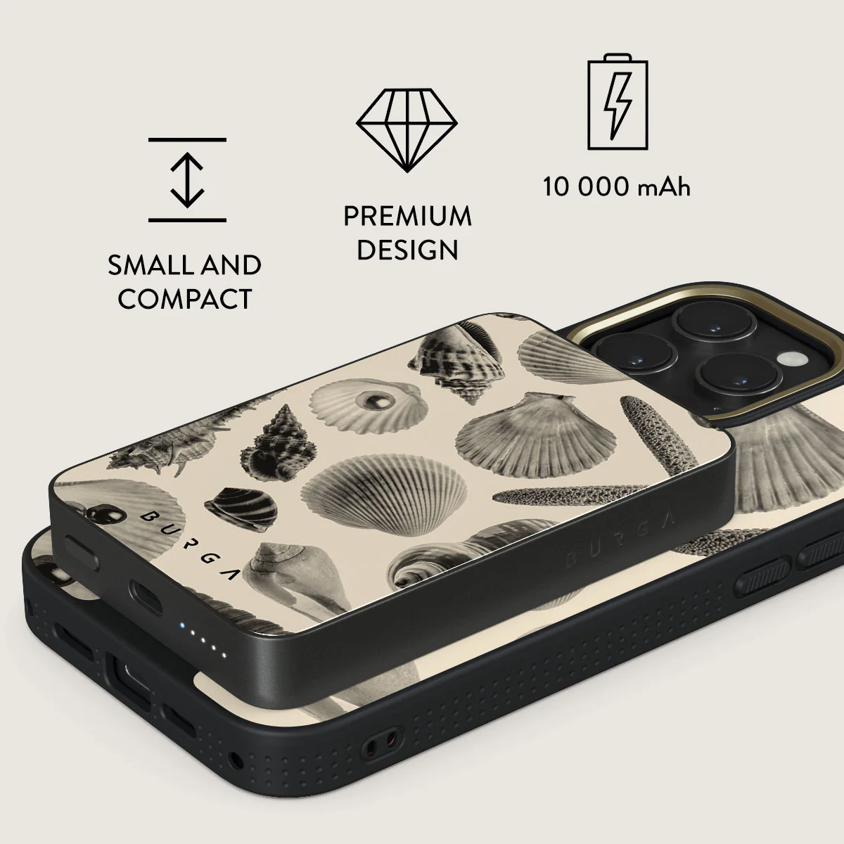 Shell Mosaic - Magnetic Power Bank