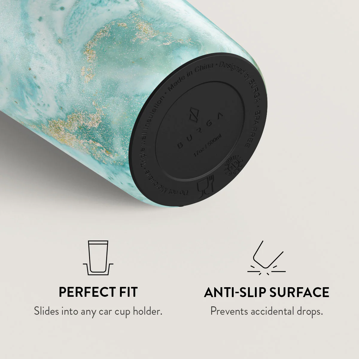 Uluwatu Waves - Teal Travel Mug