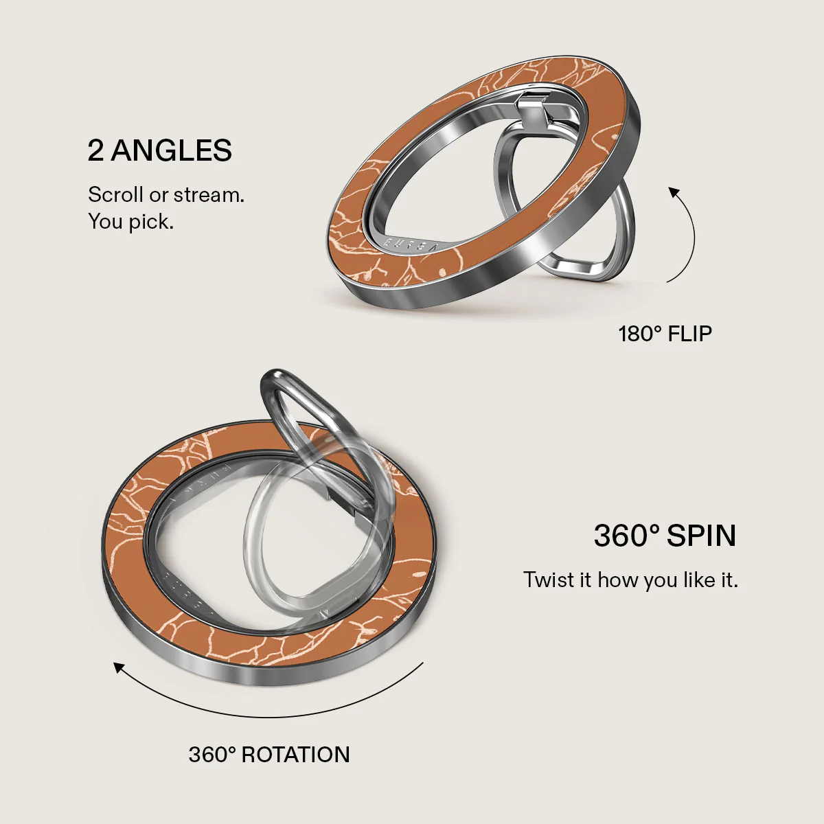 Earth Shell - Magnetic Ring Holder
