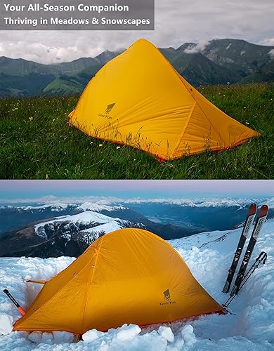GEERTOP Ultraleichtes Zelt 2 Personen Campingzelt Doppelten 3-4 Saison für Camping Wandern Rucksack