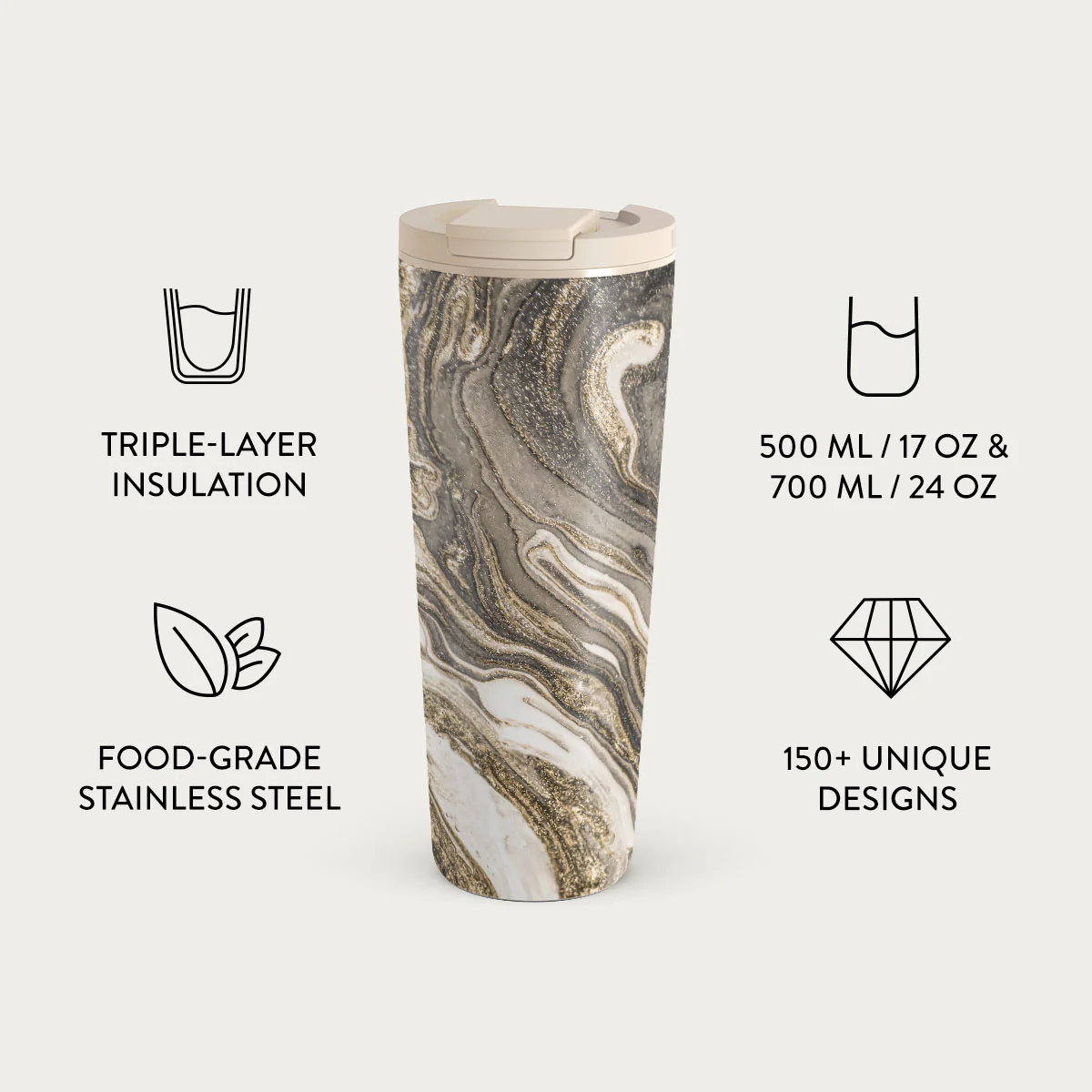 Endless Beauty - Luxury Travel Mug