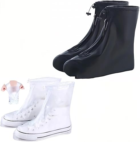 Wasserdichte Regenschuhüberzüge,Wiederverwendbar,Rutschfest, Unisex Schuh Überzieher Regen,Rutschfeste Silikon Schuhüberzieher Wasserdicht, für Regenbekleidung Fahrrad(XL/41-42,XXL(43-44))