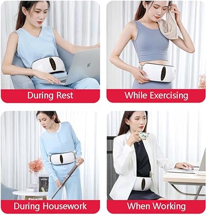 SanGin Massager Pad Gewichtsverlust Maschine Abdominal Vibration Massager Fitness Ausrüstung Mehrere Gänge Heizfunktion Plug-In Gebrauch,Schwarz