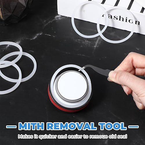 6 Stück Ersatzdichtungsset für Trinkflasche Innendurchmesser 5cm Silikon Dichtungs Ersatz mit Pinzette Isolierbecher Thermobecher für Kaffeebecher Ersatzdeckel