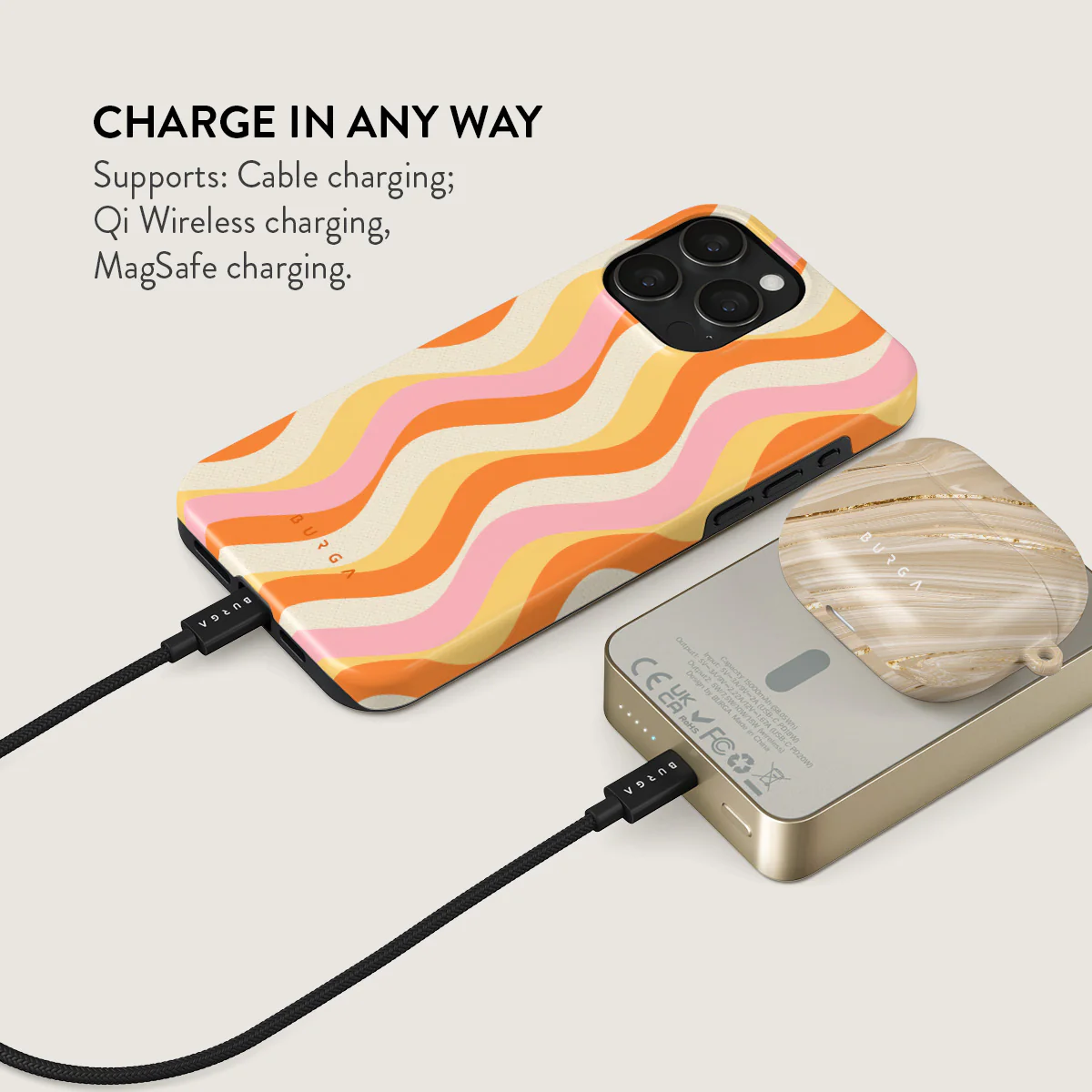 Flower Power - Magnetic Power Bank