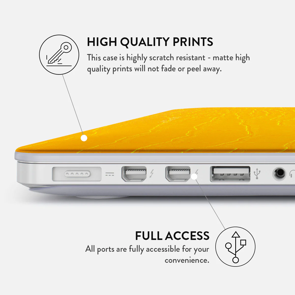 Canary Yellow - Macbook Case