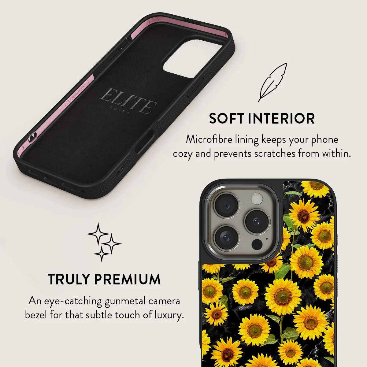 Sunflower Glimmer - iPhone 16 Pro Max Case