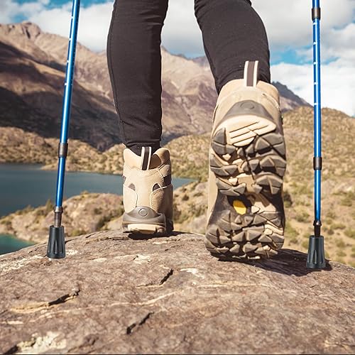 Nordic Walking Stöcke Gummipuffer, 12 Stück wanderstöcke gummipuffer, Schwarz gehstock gummipuffer, gummipuffer urchmesser von 10-11mm, trekkingstöcke ersatzteile für Asphalt, Kies, Berge, Wandern