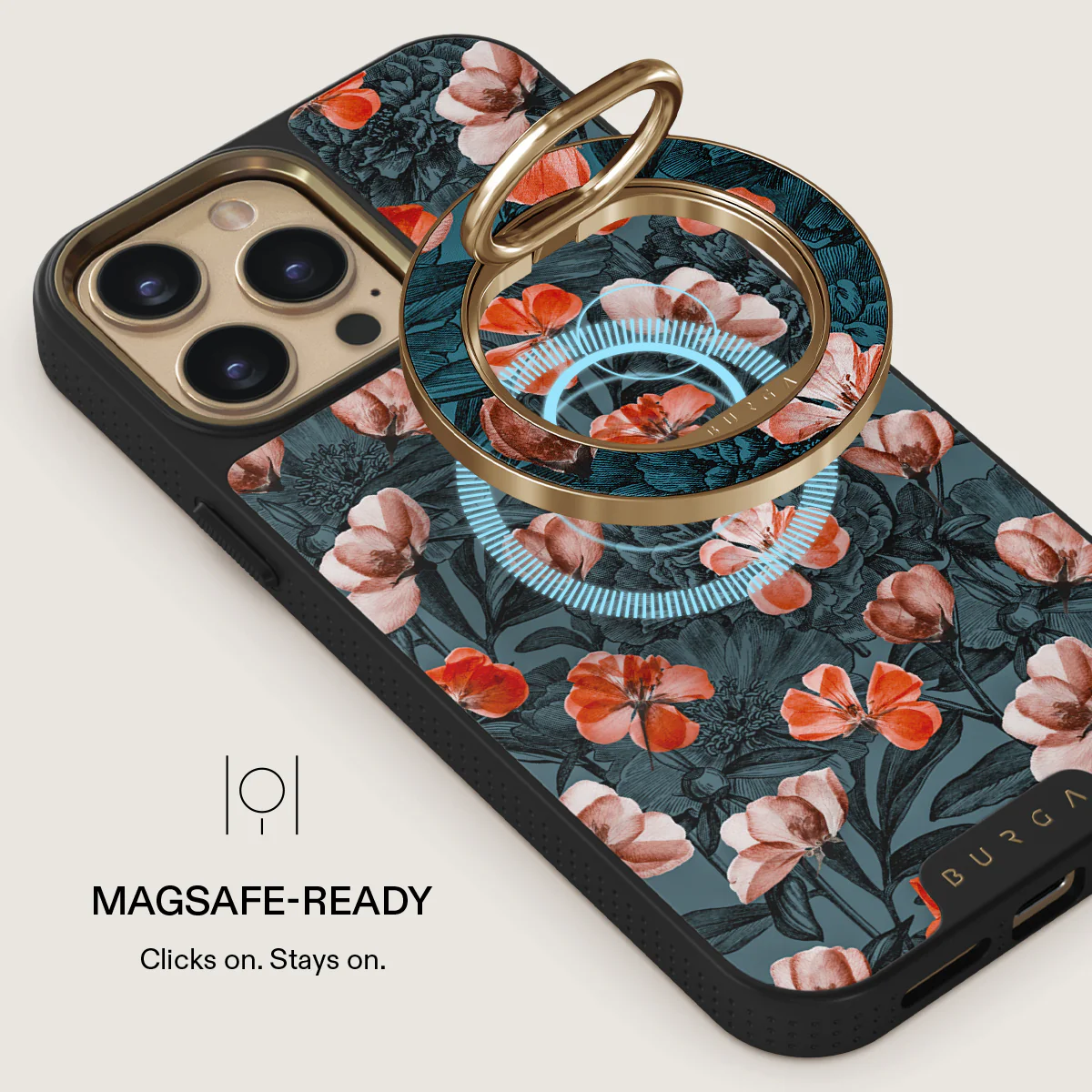 No Rain No Flowers - Magnetic Ring Holder