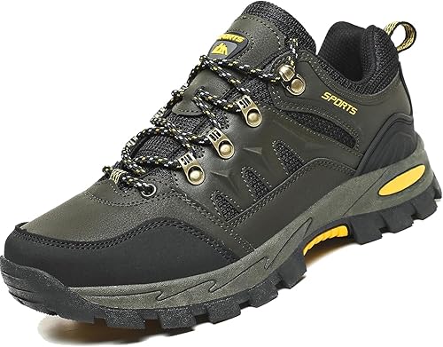 WOWEI Wanderstiefel Wanderschuhe Herren Damen wasserdichte Outdoorschuhe rutschfeste Kletterschuhe Leicht Atmungsaktiv Trekking Hiking Schuhe Wanderhalbschuhe