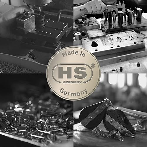 Sprenger Großschot-Talje 12 mm Seilzug I S-Block Gleitlager, Schotklemme – 20 Meter Schot I UV-beständiger Kunststoff und rostfreier Edelstahl I mit wiederverschließbar Aufbewahrungstasche