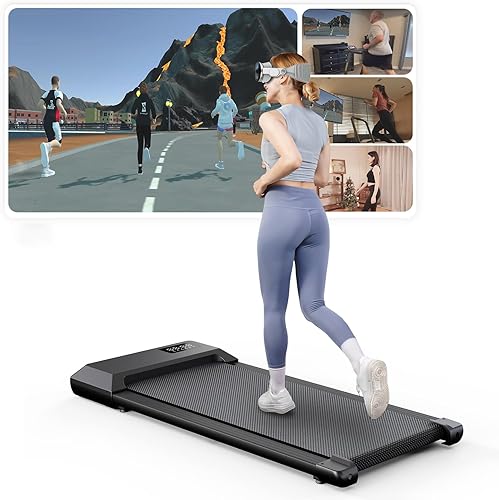 Superun Walking Pad 136KG - Laufband für Zuhause und Büro - Laufband Schreibtisch mit APP, LCD Display und Bluetooth - Mini Laufband Unter dem Schreibtisch