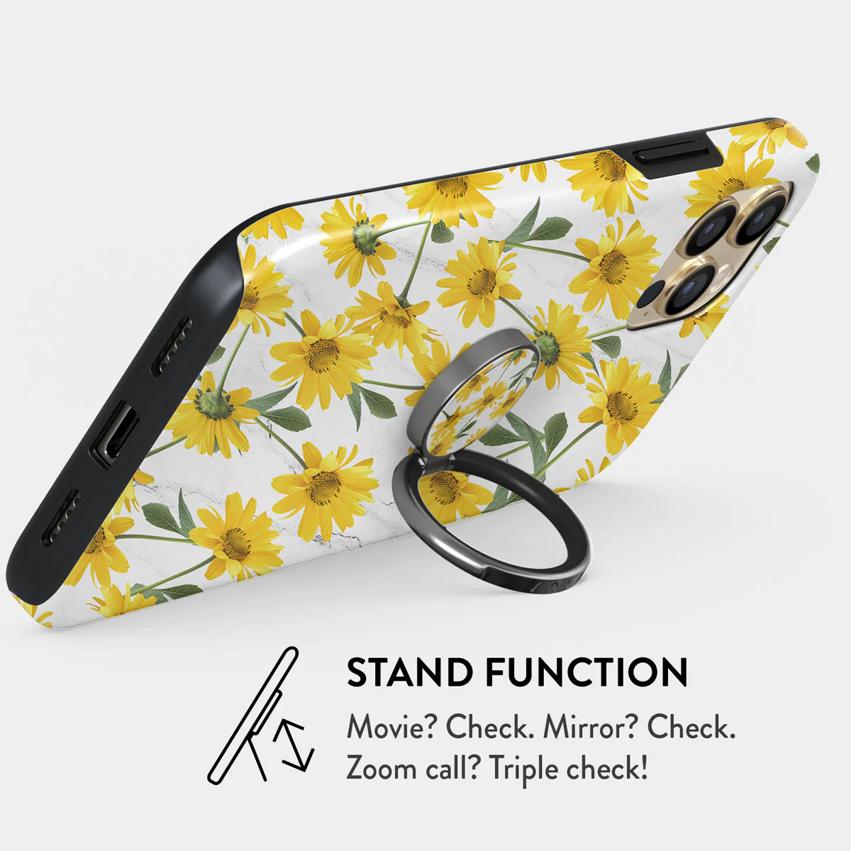 Summer Scent - Yellow Flower Adhesive Ring Holder