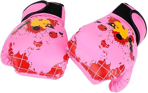 Kinder Boxhandschuhe 3-12 Jahre Kids Punching Handschuhe, Mini Box-Handschuhe Junior für Jungen & Mädchen, Training Gloves für Boxen, MMA, Muay Thai, Kickboxen, Boxsack Training, Rosa