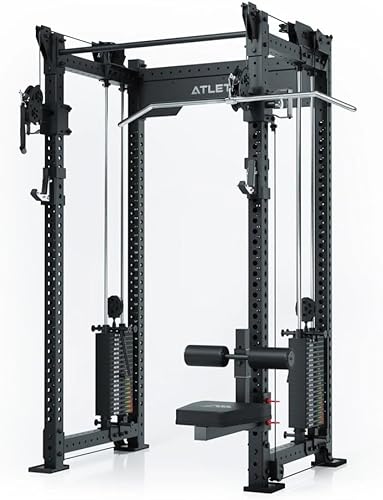 ATLETICA R8 Latzug-Sitz mit Knieblocker Upgrade vom Kabelzug zum vollwertigen Latzug | Individuell Höhenverstellbar für vollen Latzug Stretch