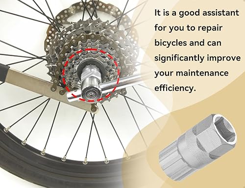 Emezddo Fahrrad Kassette Werkzeug,Zahnkranzabzieher Zubehör,Kassettenabzieher,Freilauf Entferner Reparatur Tool,Kompatibel mit Shimano Fahrrad,verwendet für Zuhause Reparaturwerkstatt