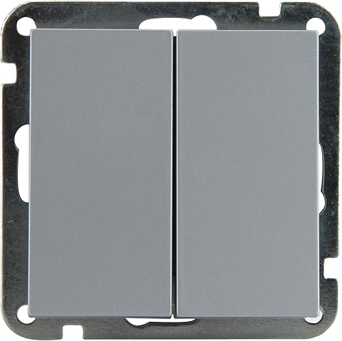 UNITEC Serienschalter, Melbourne, Serie 703, Silber