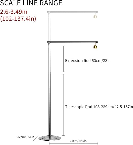 LQDMAER Freistehender vertikaler Sprungmesstester, vertikales Sprungmesswerkzeug, 1,08–3,49 m, verstellbare Höhe, vertikale Sprungstange für Erwachsene oder Jugendliche