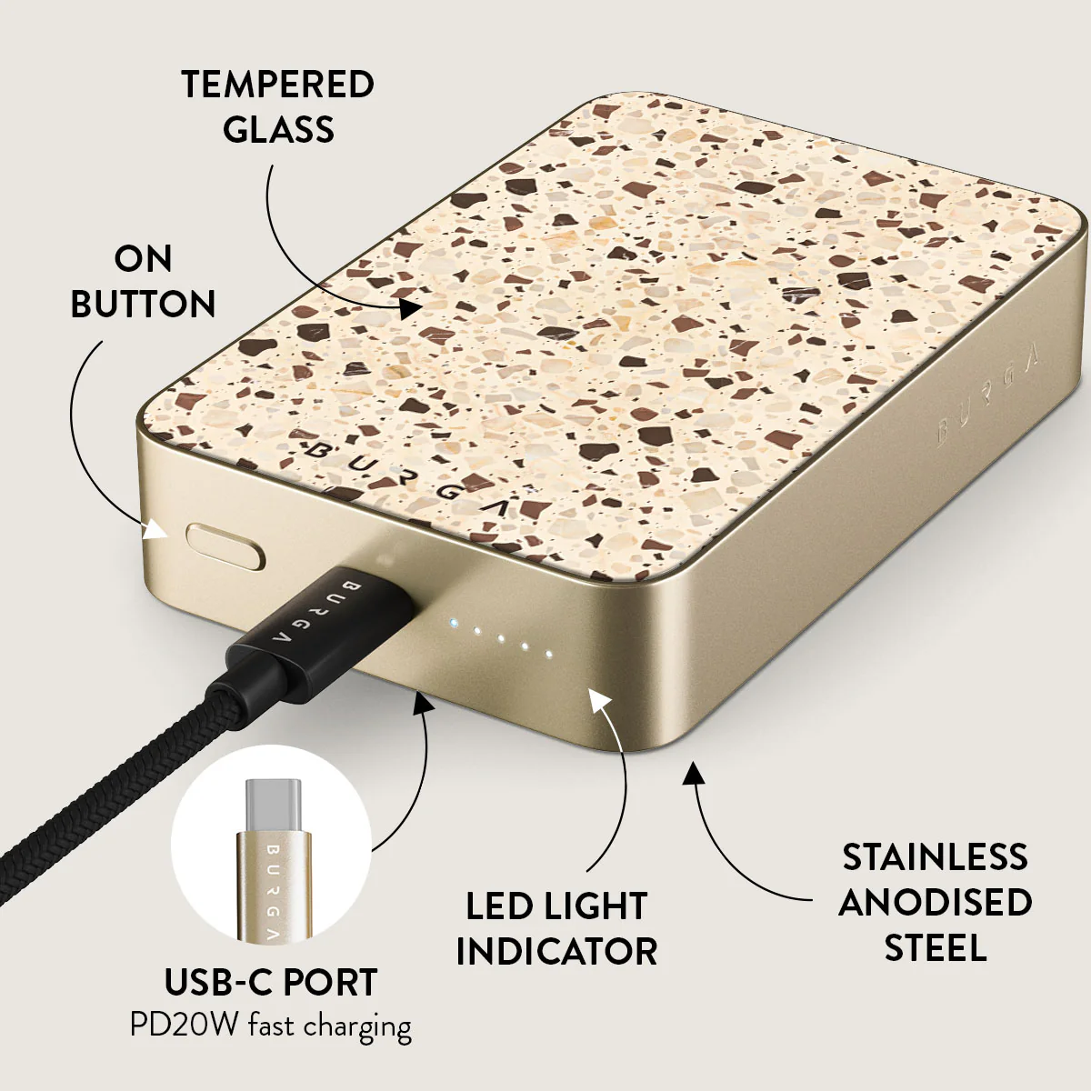 Distant Noise - Terazzo Magnetic Power Bank