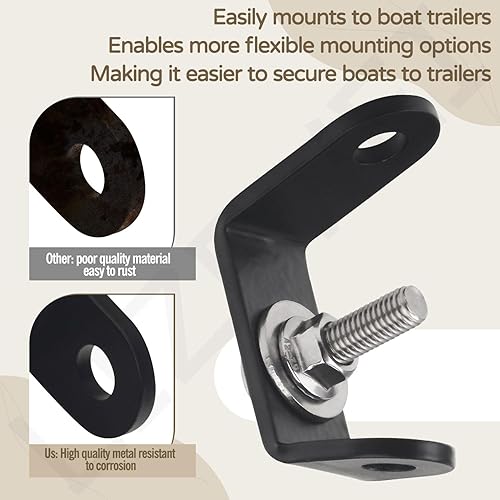 Universal-Halterungs-Set für BoatBuckle G2 einziehbare Ratschen-Spanngurte, installiert in den meisten Bootsanhängern