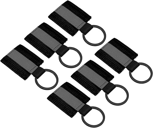 PATIKIL Reflektoren Anhänger Schlüsselanhänger Tag Sicherheits Reflektor Anhänger Schlüsselanhänger Nylon Streifenetikett Charm für Rucksack Radfahren Gehen Laufen