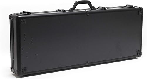 Wiltec Waffenkoffer verschließbar, Gewehrkoffer aus Aluminium, Pistolenkoffer mit Klappverschlüssen und Schlüssel