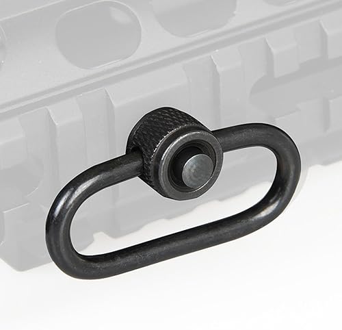 2 Stück Schnellspannschlinge mit Drehgelenk und Druckknopf, 3,2 x 1,2 cm, Drehgelenk, Jagdausrüstung