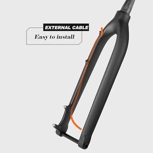 HESHUYAN Fahrrad Gabel 27.5er 29er Carbon Mountainbike Gabel 650B MTB Carbon Gabeln 15x 100mm Steckachse Verjüngt Starre Gabel Fahrrad Zubehör Fahrradgabeln(27.5er Black Matte)