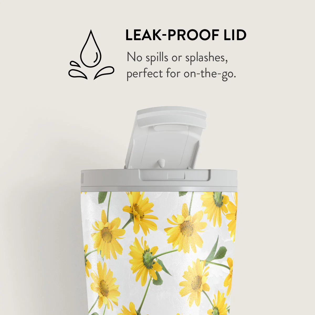 Summer Scent - Yellow Flower Travel Mug