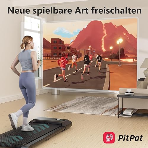 Superun Walking Pad 136KG - Laufband für Zuhause und Büro - Laufband Schreibtisch mit APP, LCD Display und Bluetooth - Mini Laufband Unter dem Schreibtisch