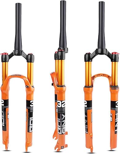 SJHFG Air Mountainbike Federgabel,Federweg 120mm Ultraleichte Aluminiumlegierung 26/27.5/29in Mountainbike-Federgabel Federung