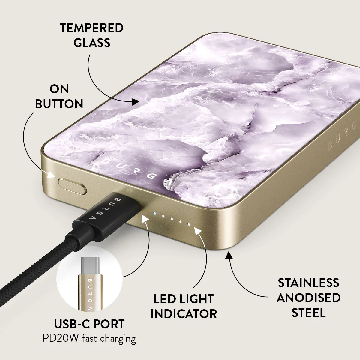 Black Currant - Magnetic Power Bank