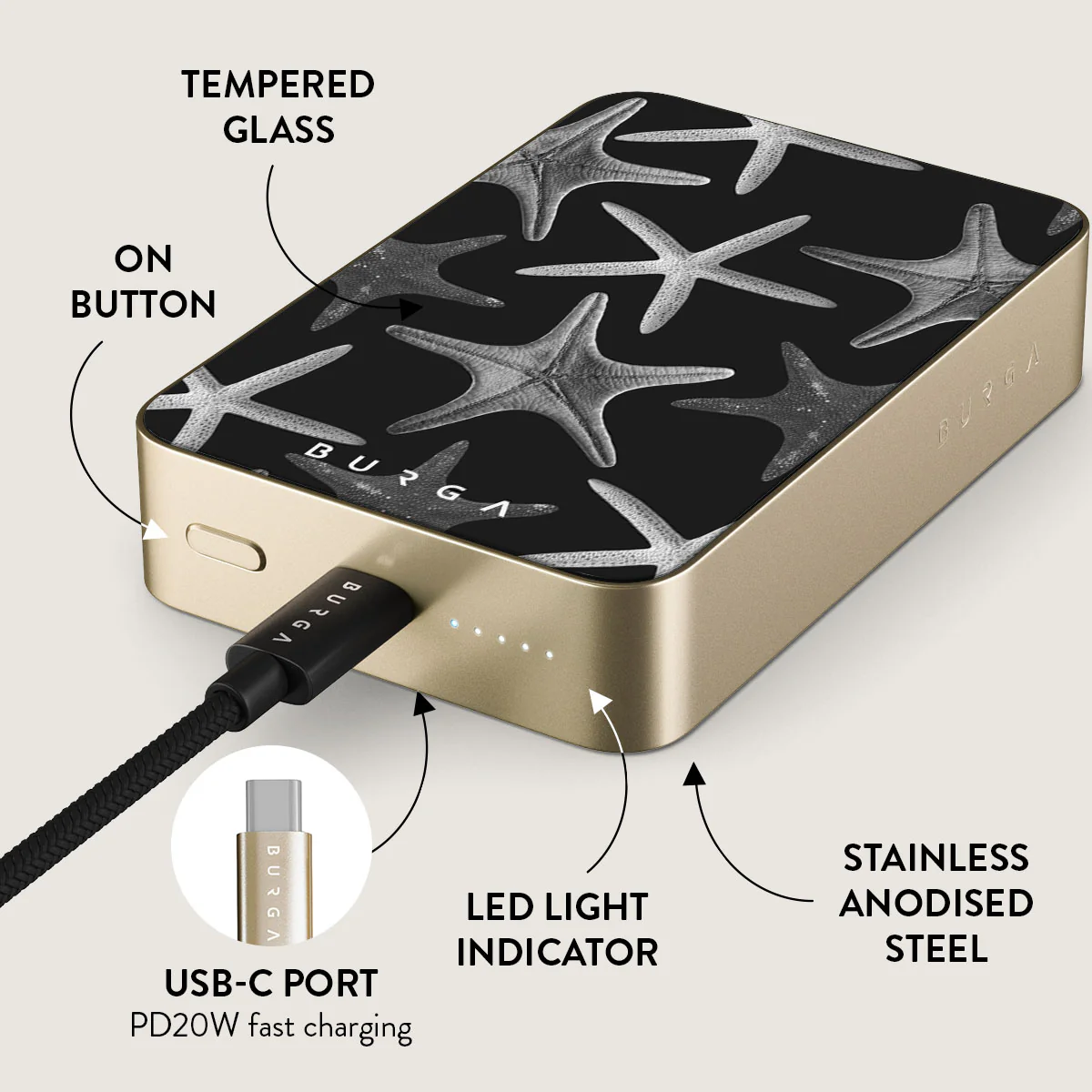 Midnight Ocean - Magnetic Power Bank