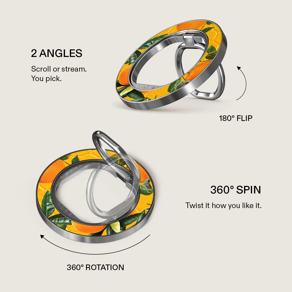 Orange Lemonade - Magnetic Ring Holder