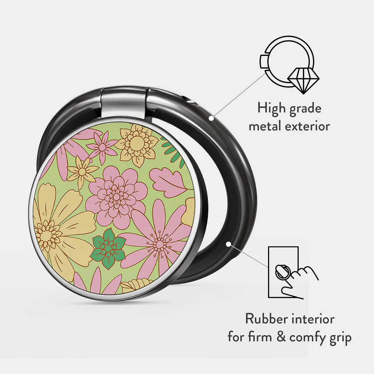 Amalfi Coast - Colorful Floral Adhesive Ring Holder